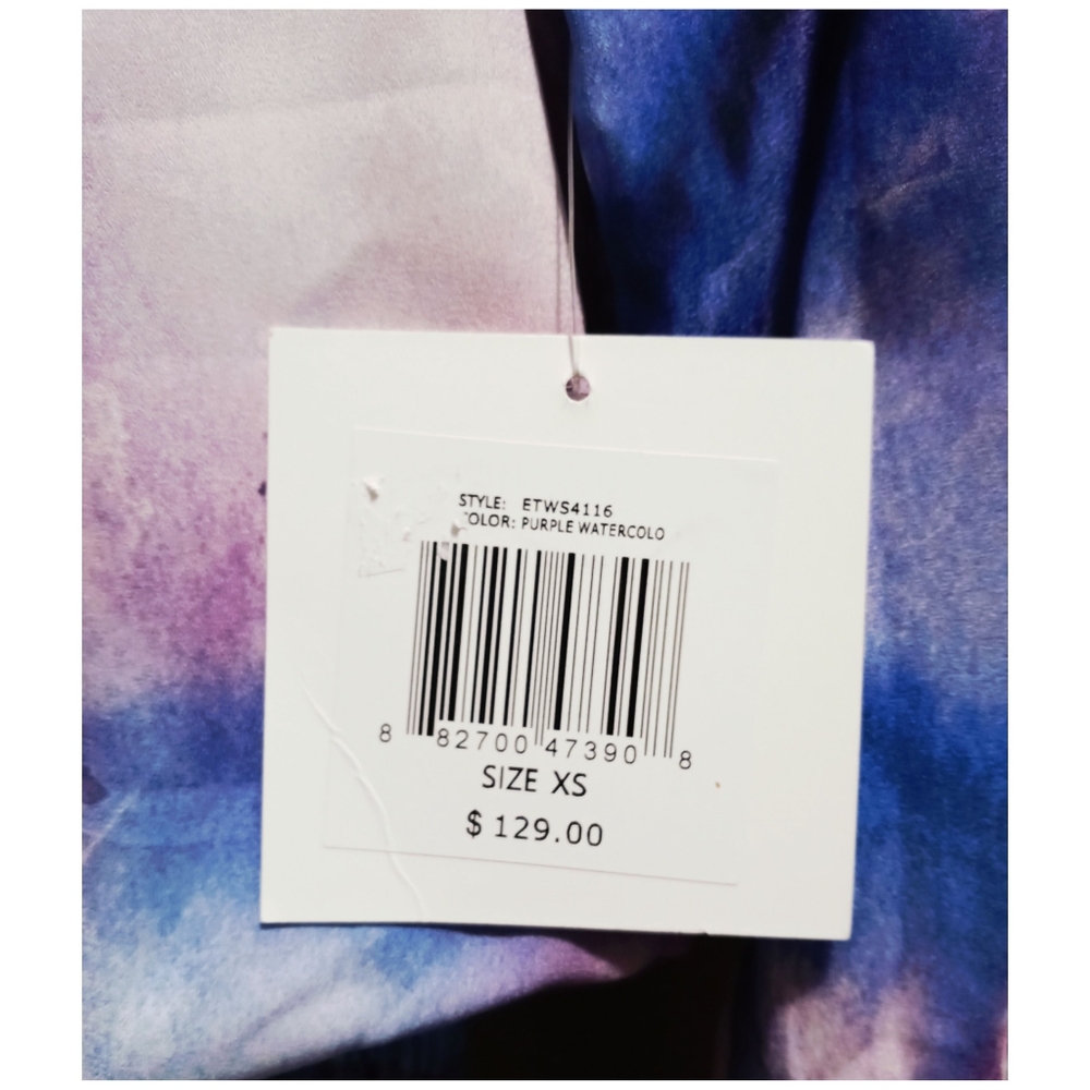Ellen Tracy Watercolor Tiered Dress‎ - Picture 5 of 6